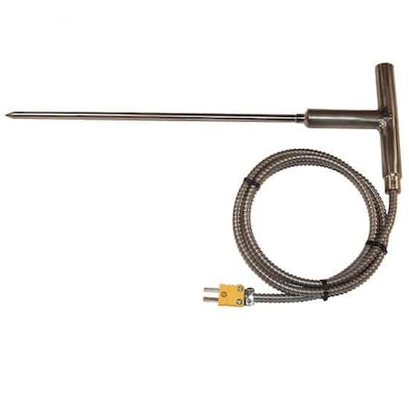 Digi-Sense Type-K, Heavy Duty SS T-Handle Probe, 10 93601-84